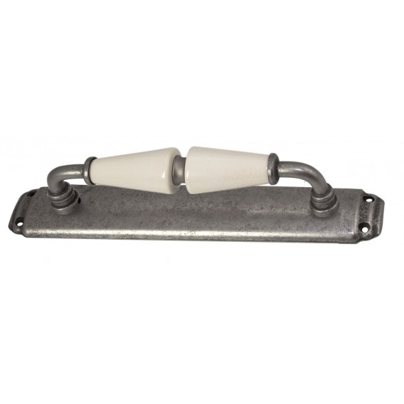 manillon de laton con porcelana CONICA SOBRE PLACA LARGA