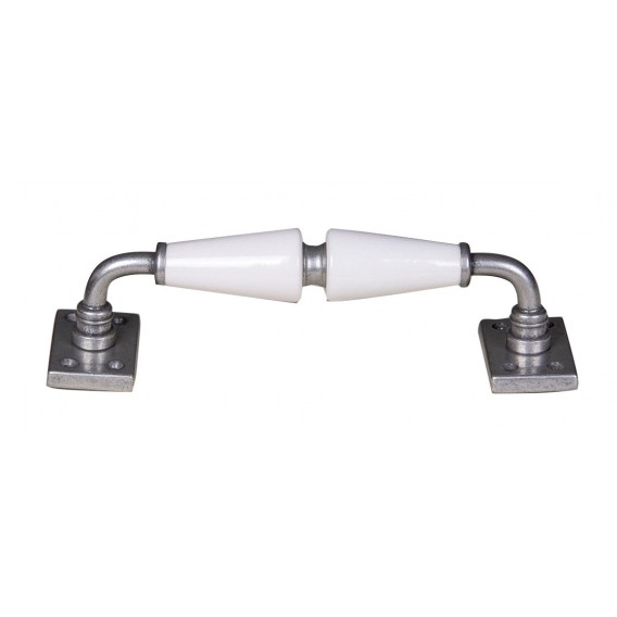 manillon de laton con porcelana conica y placa