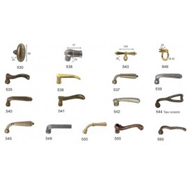 MANIVELAS-POMOS DE LATON