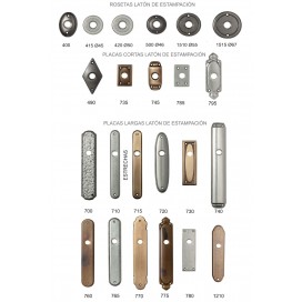 ROSETAS Y PLACAS DE LATON