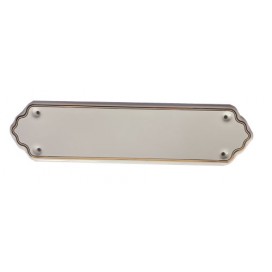 PLACA PORCELANA BLANCA
